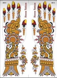 Water Transfer Tattoos - Henna Designs